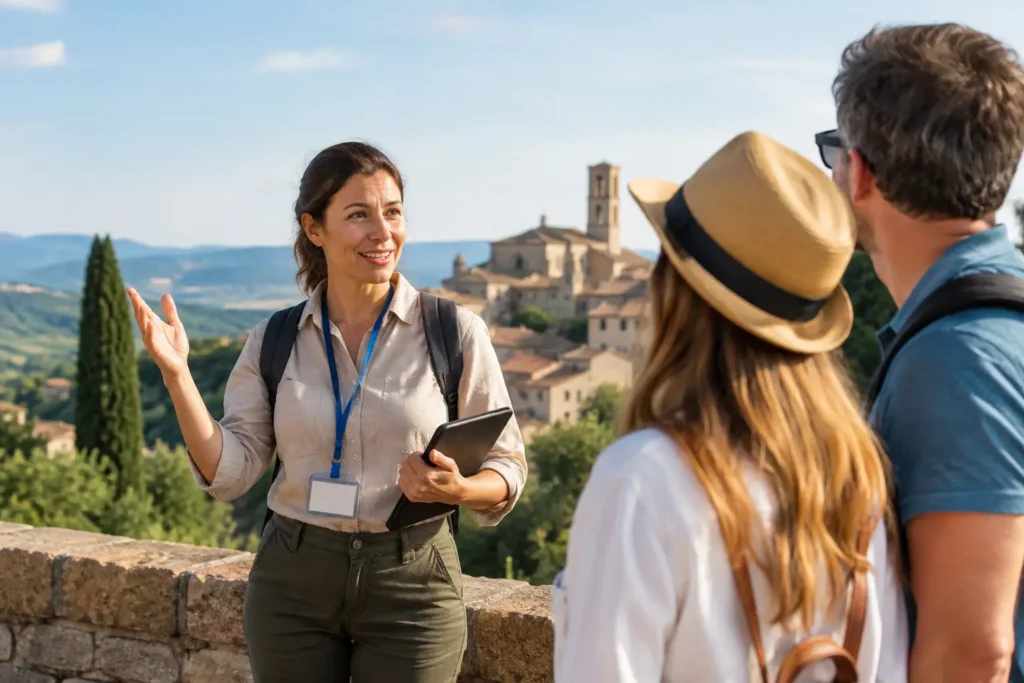 Are Local Guides Licensed in Italy and Umbria?